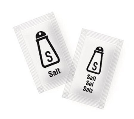 Heritage Salt Sachets 1.0 Gram - 2,000 Per Pack