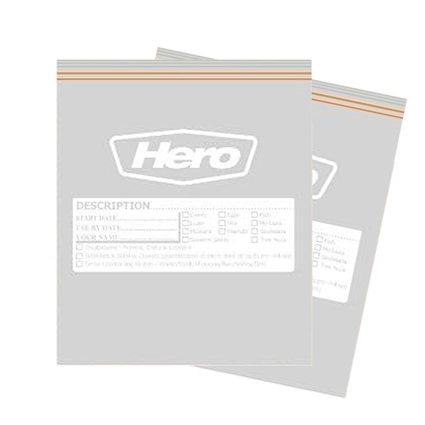 3.8L Hero Double Seal Food & Freezer Bags - 360x Per Case 3.8L Hero Double Seal Food & Freezer Bags - 360x Per Case