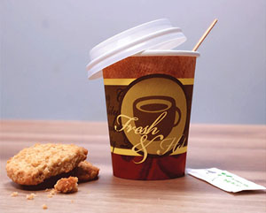 8oz Single Wall - Fresh & Hot Drink Cup - 50 Per Pack