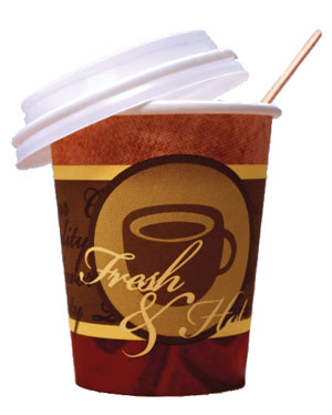 8oz Single Wall - Fresh & Hot Drink Cup - 50 Per Pack