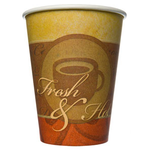12oz Single Wall - Fresh & Hot Drink Cup - 50 Per Pack