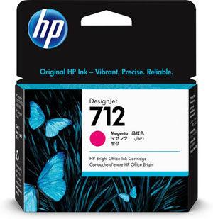 HP 712 29-ml Magenta DesignJet Ink Cartridge - 3ED68A