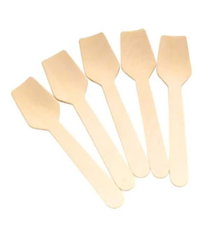 Wooden Ice Cream Spade Biodegradable - 100x Per Pack