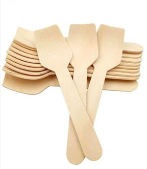 Wooden Ice Cream Spade Biodegradable - 100x Per Pack