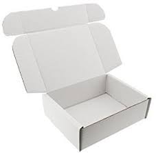 White Postal Boxes - 305mm x 240mm x 100mm - 50x Per Pack