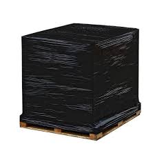Pallet Wrap Black 500mm x 200m - 20 Micron - Flush Core - 1x Roll Per Pack