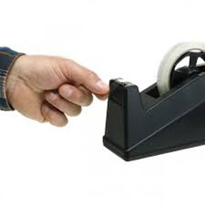 Desk Tape Dispenser Large Holds 25mm x 66mm Tape Core - 1x Per Pack
