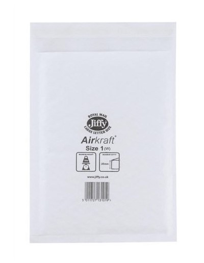 Jiffy Airkraft Bags - Size 3 - 205mm x 320mm - 50x Per Pack