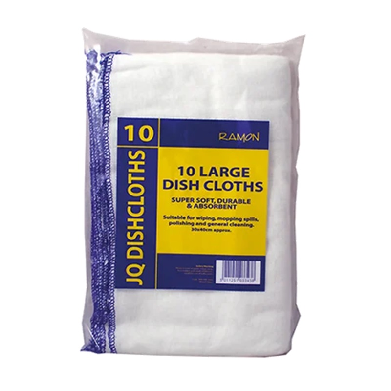 Blue Dish Cloths 300 x 400mm - 10x Per Pack