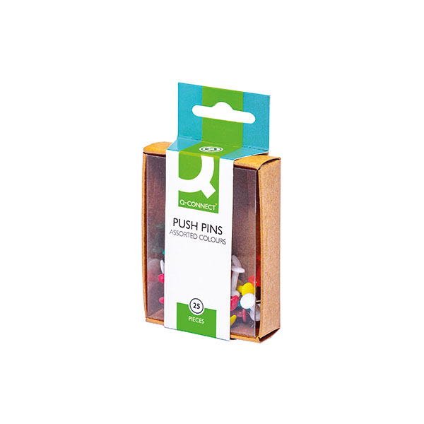 Q-Connect Push Pins - 25 x Per Pack