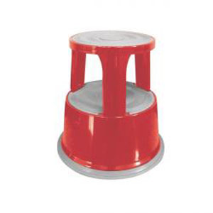 Metal Step Stool - Red - 1 Per Pack