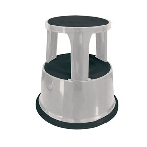 Metal Step Stool - Light Grey - 1 Per Pack