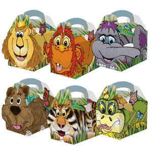 Jungle Kids Party Boxes - 250x Per Pack