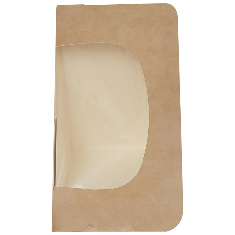 Sandwich Wedge Boxes Self Seal Kraft Pack 125.5x75/76x125.5mm - 500 Per Pack