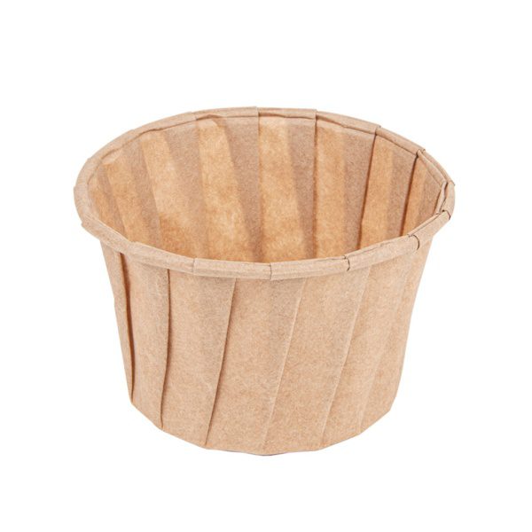2oz Compostable Kraft Paper Souffle Container - 250x Per Pack