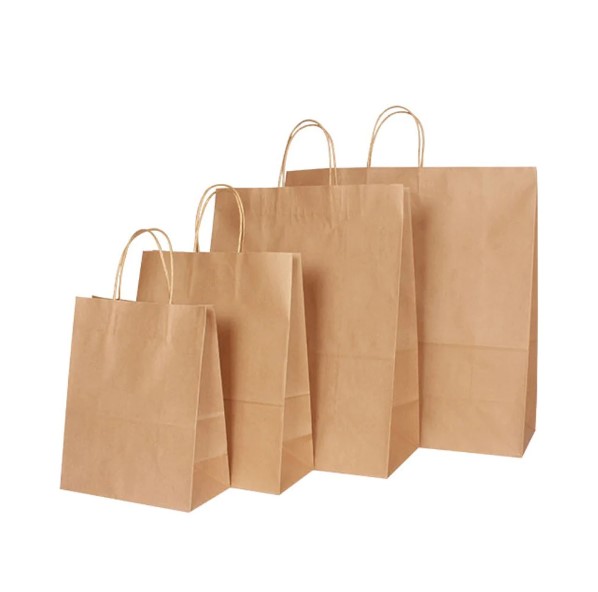 Large Fashion Bags - Twisted Handle Kraft - 125x Per Pack