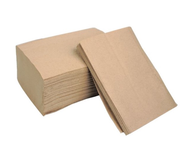 Interfold Dispenser Napkins 2ply 165mm x 210mm Kraft - 8,000x  Per Pack