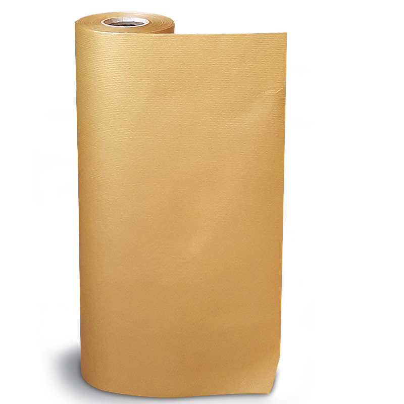 Gold Pure Ribbed Kraft Rolls - 500mm x 100m 65gsm - 1x Roll Per Pack