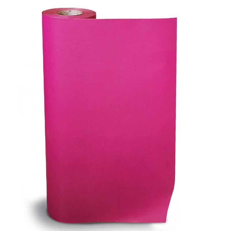 Fuchsia Pure Ribbed Kraft Rolls - 500mm x 100m 65gsm - 1x Roll Per Pack