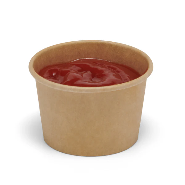 2oz Kraft Paper Portion Pots Only - 50x Per Pack