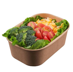 Medium Kraft Food Containers 750ml - 50x Per Pack