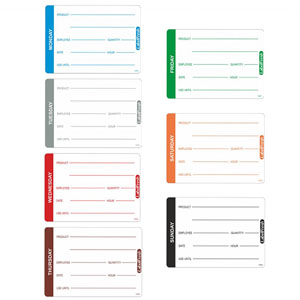 Food Safety Labels - Friday - 70mm x 45mm - 500 Per Pack