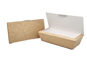 Small Kraft Nested Takeaway Boxes - 150x Per Pack