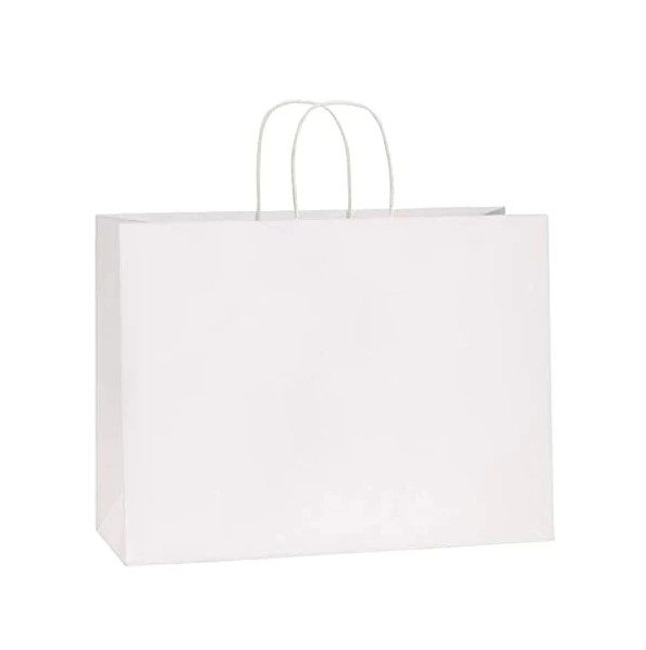 Extra Large Fashion Bags - Twisted Handle White - 125x Per Pack