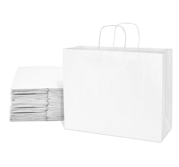 Extra Large Fashion Bags - Twisted Handle White - 125x Per Pack