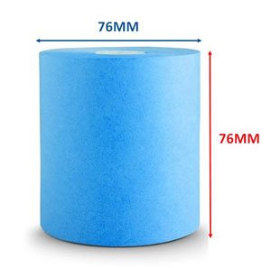 76mm x 76mm Dry Cleaning Tag Rolls - Blue