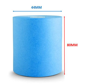 44mm x 80mm Dry Cleaning Tag Rolls - Blue