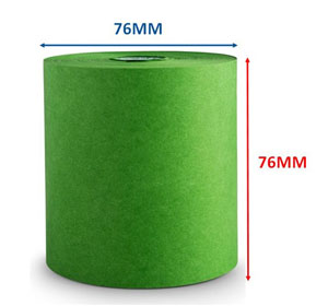 76mm x 76mm Dry Cleaning Tag Rolls - Green