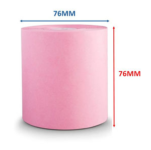 76mm x 76mm Dry Cleaning Tag Rolls - Pink