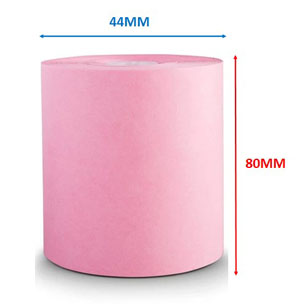 44mm x 80mm Dry Cleaning Tag Rolls - Pink