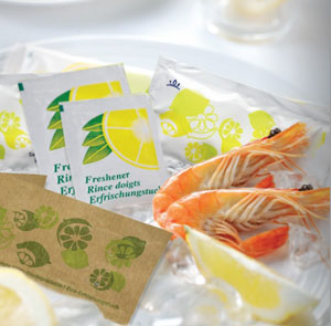 Lemon Scented Hand Wipes Medium - 1000x Per Pack