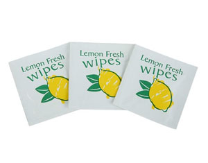 Lemon Scented Hand Wipes - 1000x Per Pack
