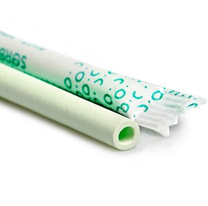 Sorbos Edible Straws Lime - 8mm x 195mm - 200x Per Pack