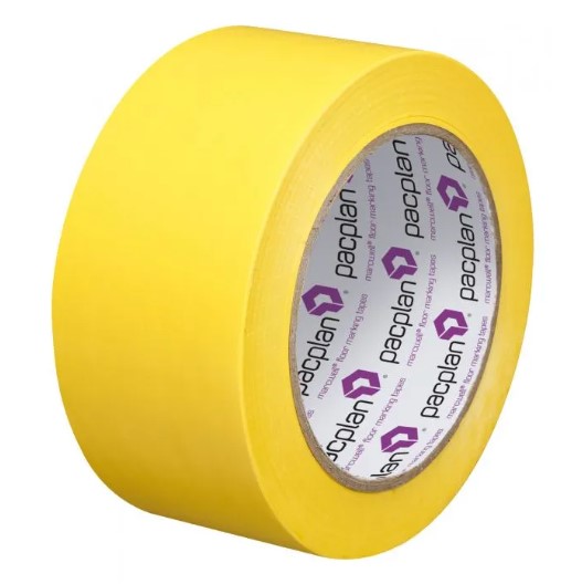 Marcwell Yellow 50mm Lane Marking Tape - 1x Roll Per Pack