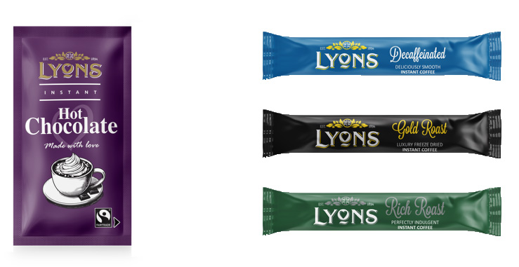 Lyons Gold Roast Coffee Sticks 1.5 Grams - 250x Per Pack