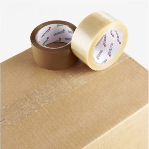 Masterline Grade B Packaging Tape 48mm x 66m Buff - 6x Rolls Per Pack