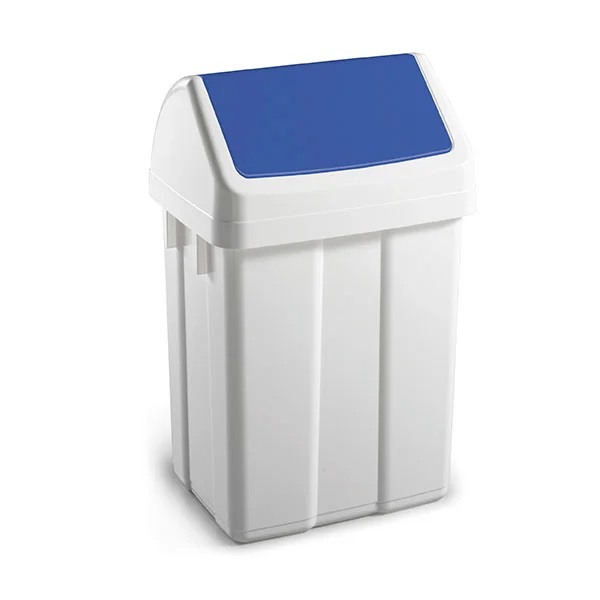 Max High quality swing bin 50 litre Blue - 1 Per Pack