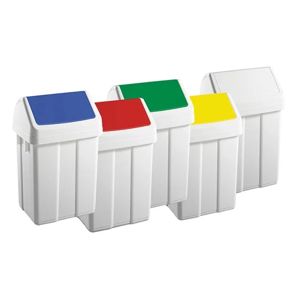 Max High quality swing bin 50 litre Green - 1 Per Pack