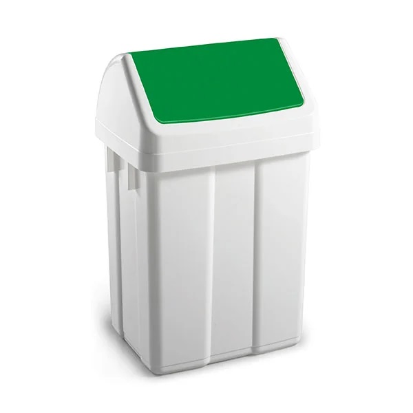 Max High quality swing bin 50 litre Green - 1 Per Pack