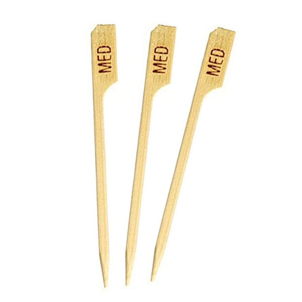 Bamboo Steak Markers - Med - 90mm - 100x Per Pack