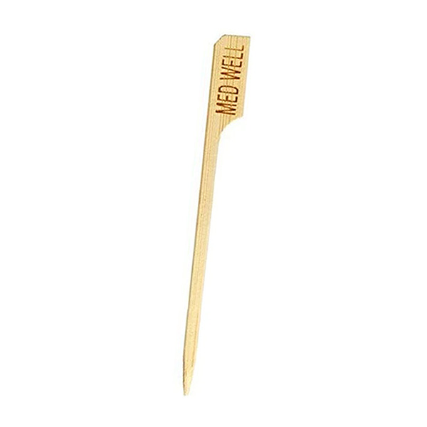 Bamboo Steak Markers Med Well - 90mm - 100x Per Pack