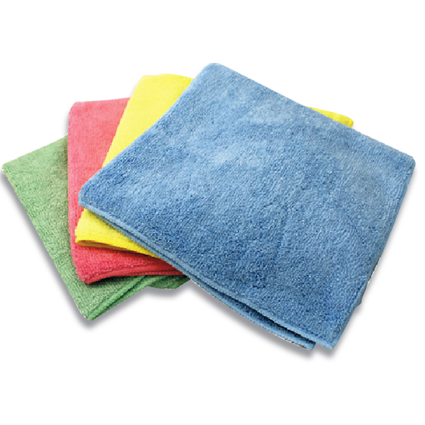 Microfibre General Purpose Cloth Blue 400x400mm 250GSM - 10x Per Pack