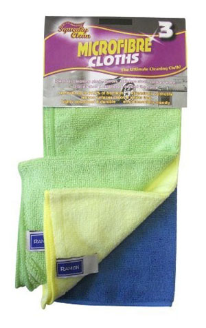 Squeaky Clean Microfiber Cloths 370mm x 370mm - 3x Per Pack