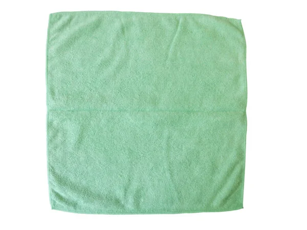 Microfibre General Purpose Cloth Green 400mm x 400mm 200GSM - 10x Per Pack