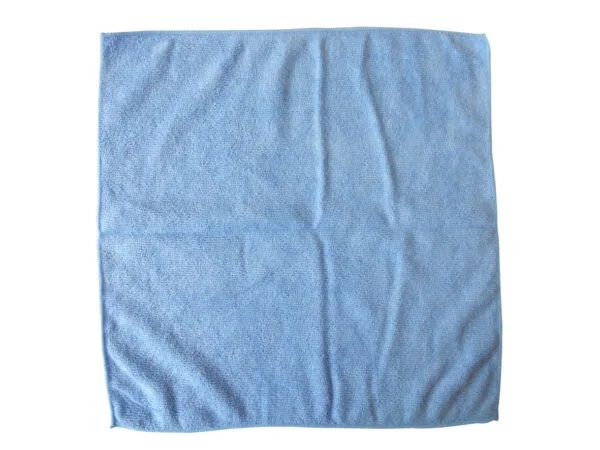 Microfibre Glass Cloth Blue 400mm x 400mm - 10x Per Pack