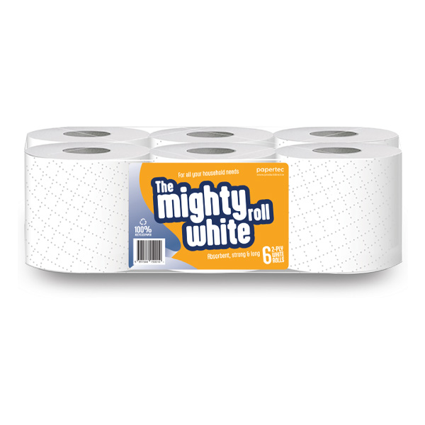 Bio-Shield White Centrefeed Rolls 2Ply 166mm x 55 Metre - 6x Per Case